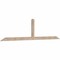 Ekena Millwork Portland Smooth Timber Gable Bracket, Douglas Fir, 96"W x 24"H x 1 1/2"D x 3 1/2"F, 6/12 Pitch GBW096X24X0204POR00SDF - alternate 3